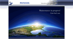 Desktop Screenshot of metaloids.com